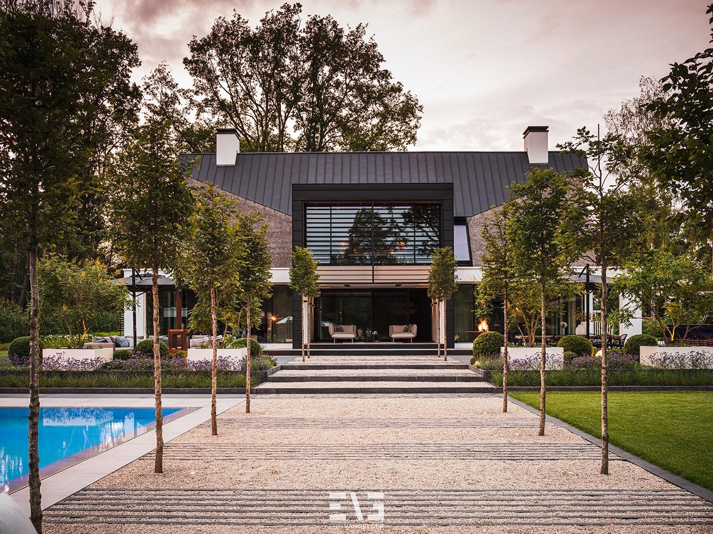 luxe villa met lamellen