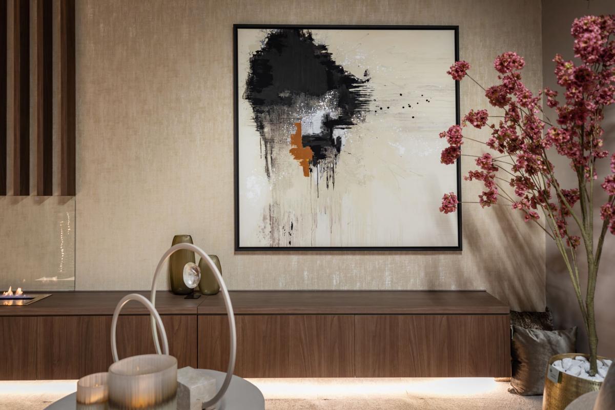 luxe kunst in interieur