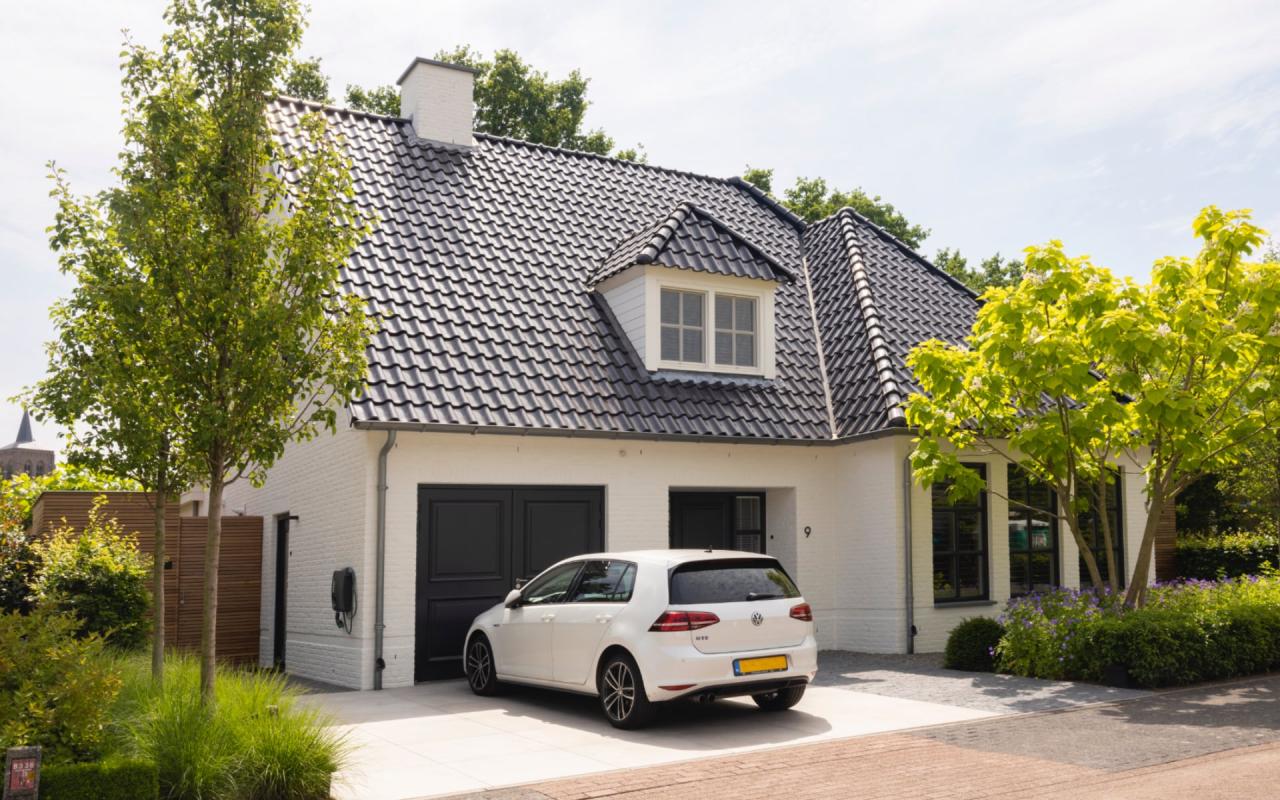 oprit bij villa