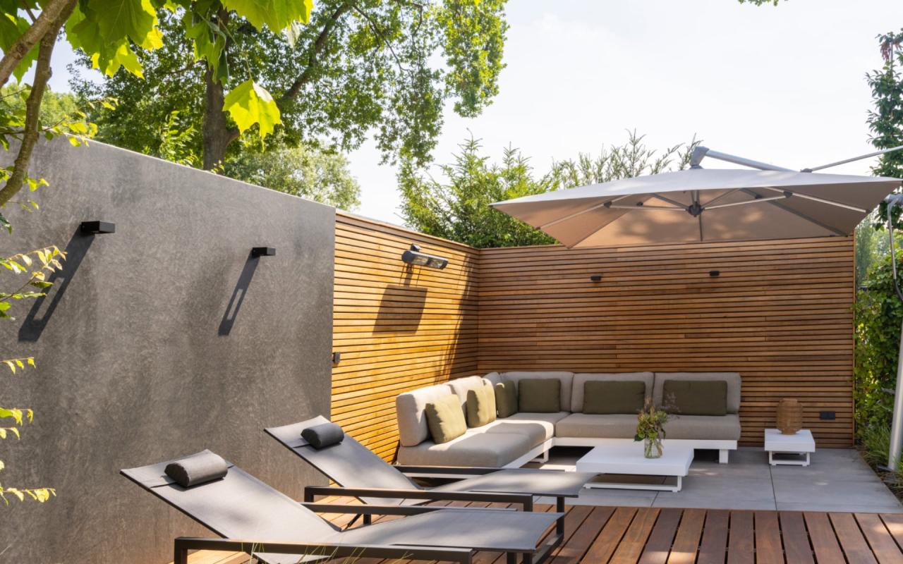 moderne wellness tuin