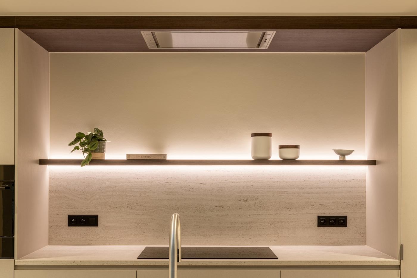 keuken met design verlichting