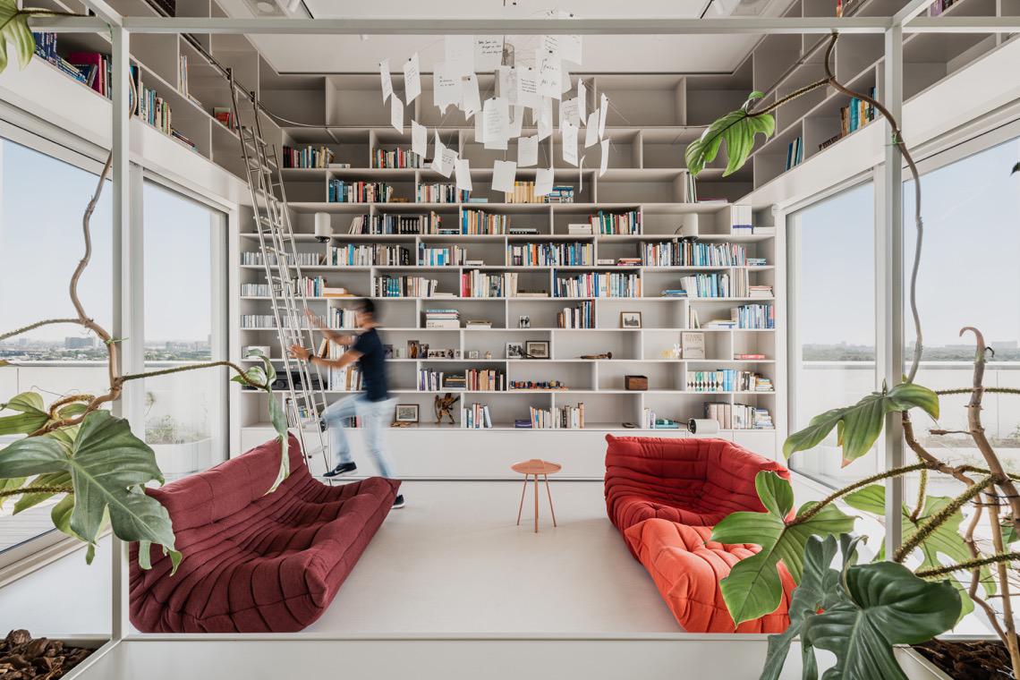 design interieur met boekenkast