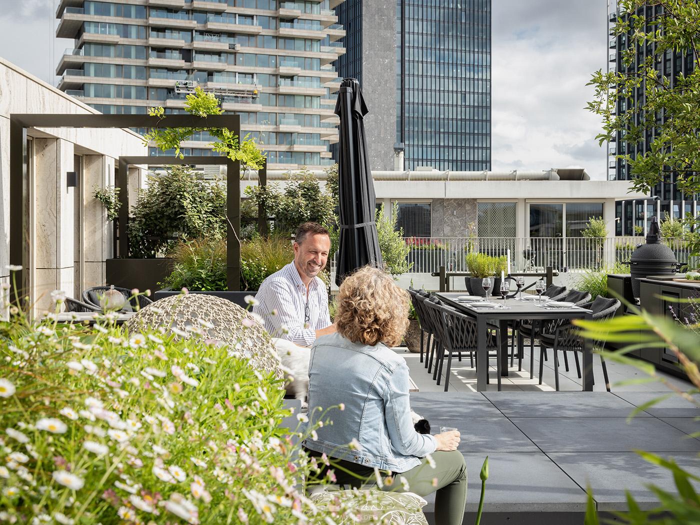 dakterras met exclusieve buitenkeuken