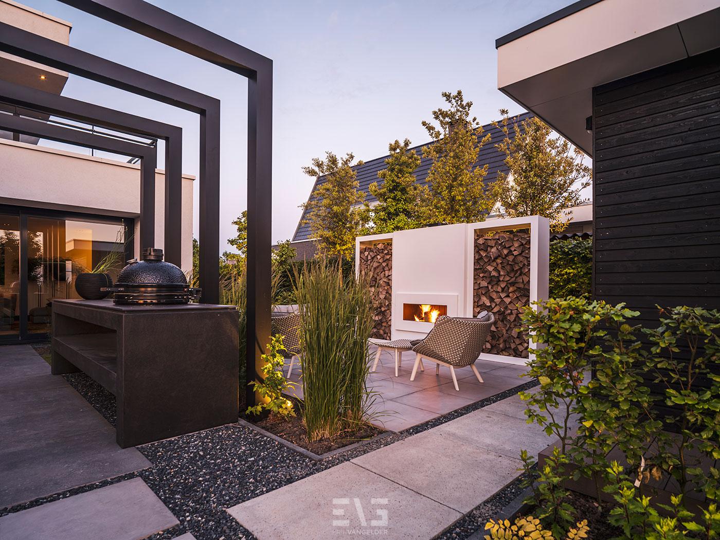 Luxe tuin bij villa