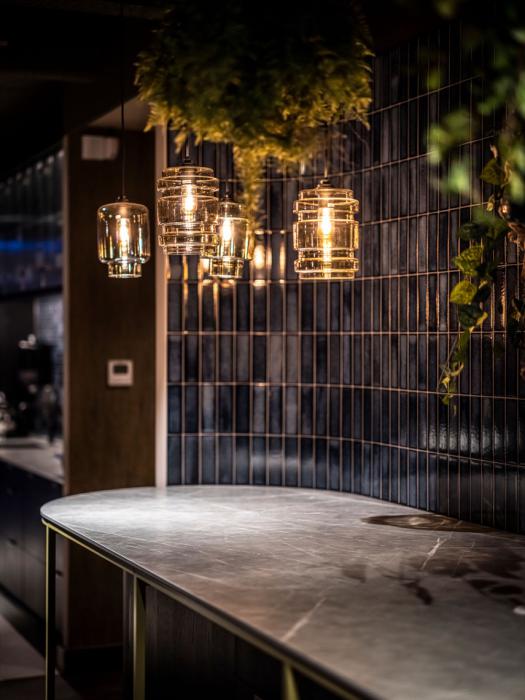 design verlichting boven bar