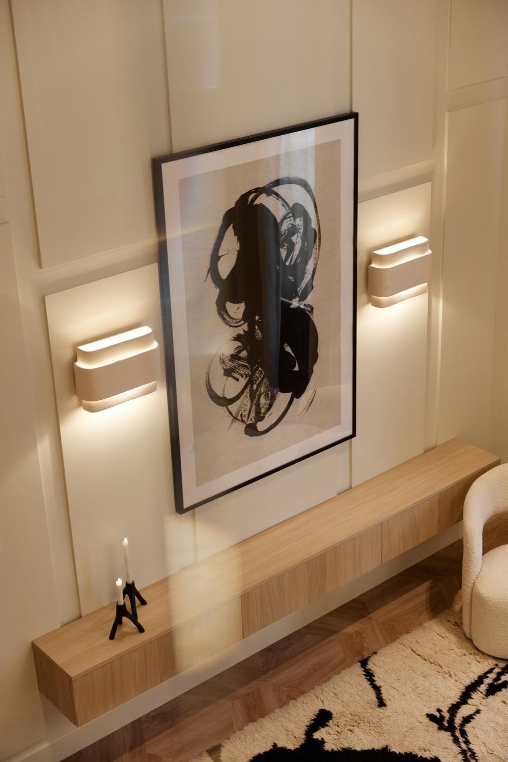 luxe woonkamer met kunst