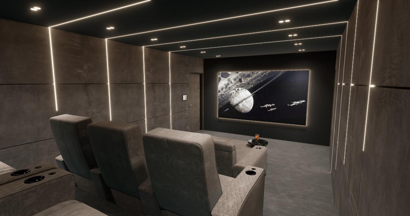 luxe inrichting home cinema