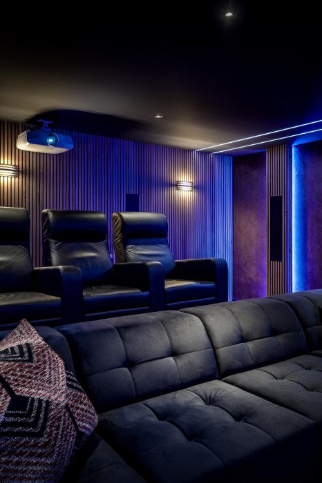 luxe verlichting in home cinema