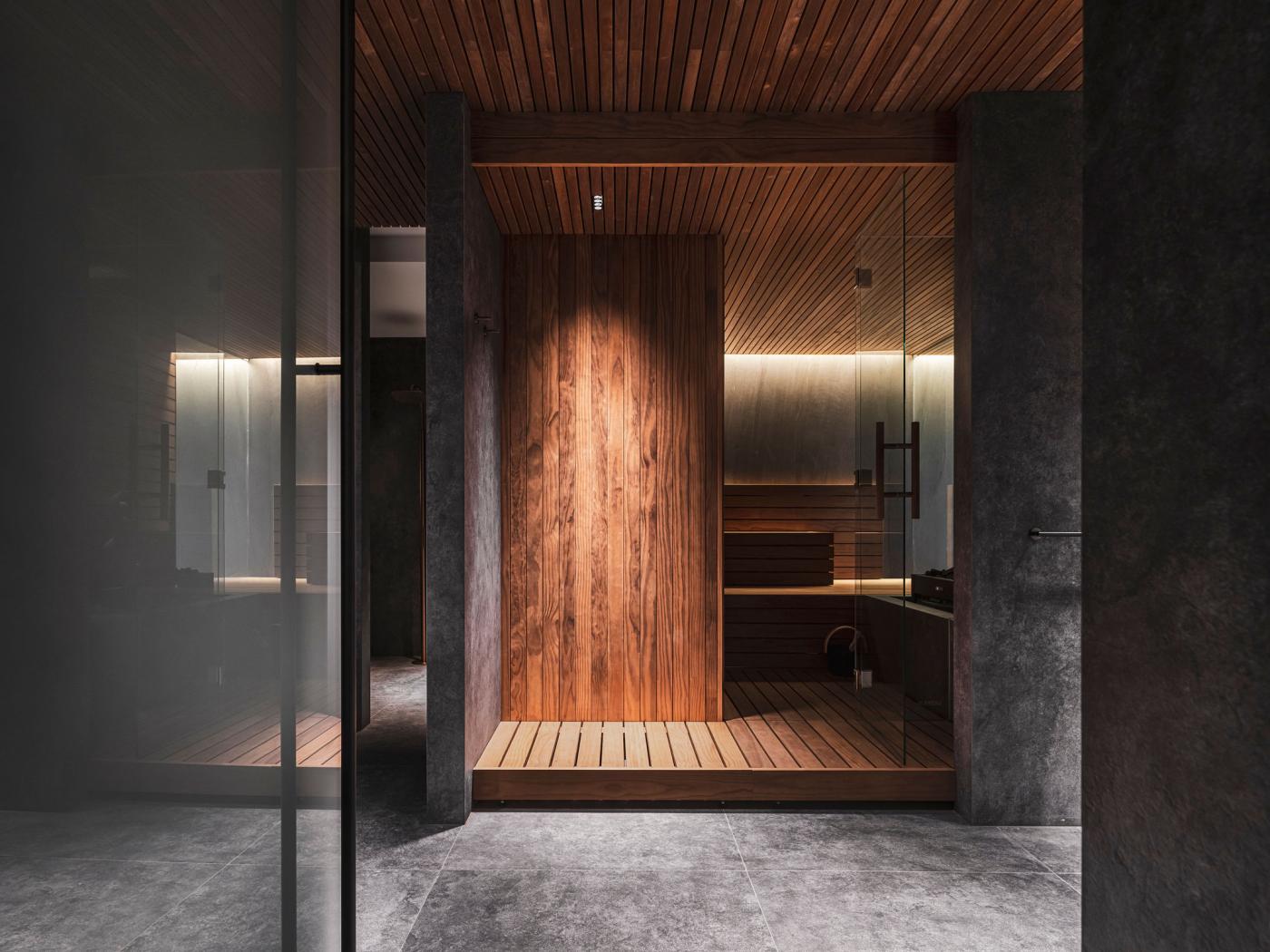 interieur sauna