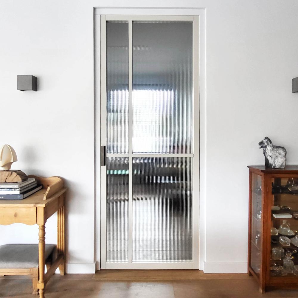 NOKNOK JOYS eiken - Farrow And Ball lak - exclusieve deur met Canale figuurglas