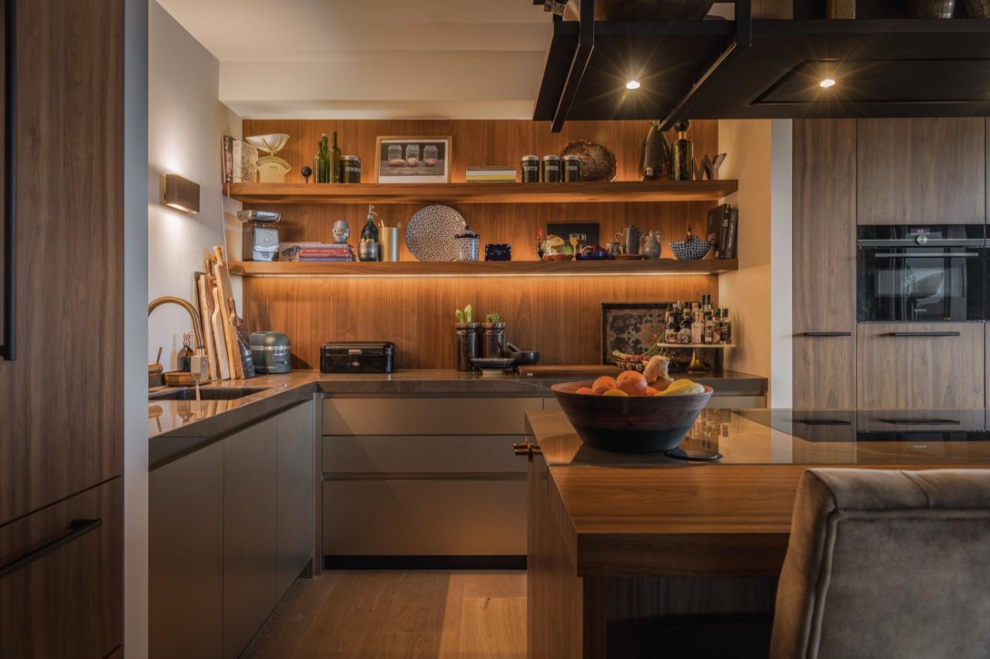 luxe houten keuken