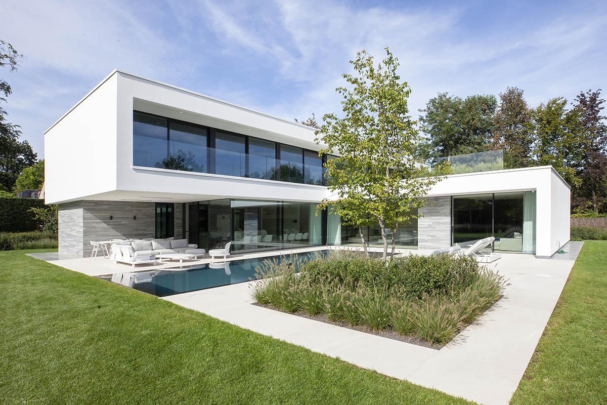 modern witte villa