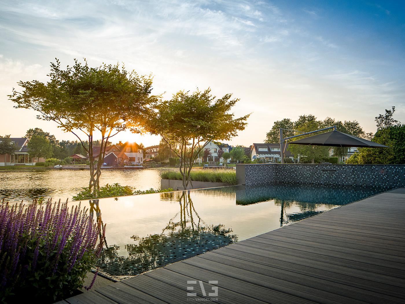 luxe tuin met uitzicht