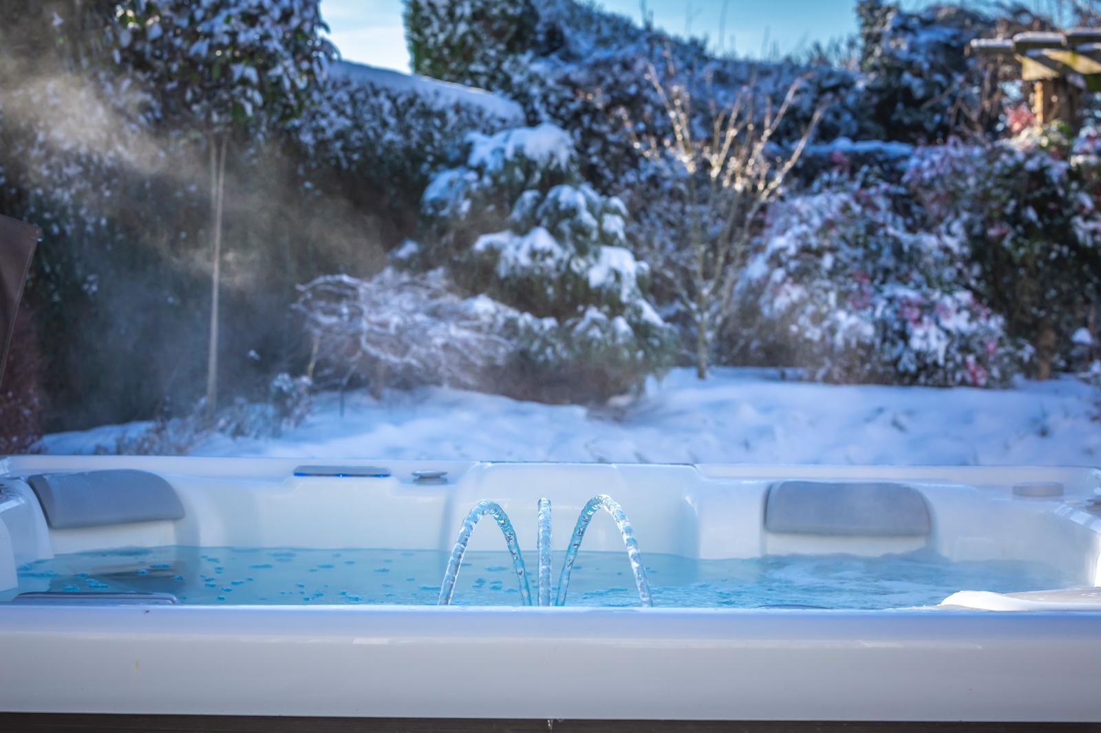 jacuzzi in de winter